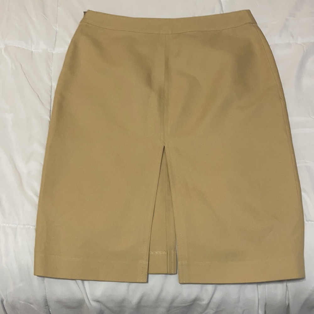 Ralph Lauren Tan Skirt with Double Slits